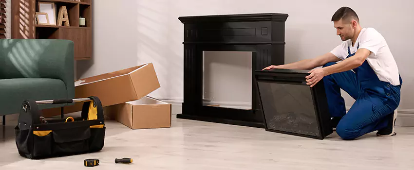 Old Rusted Metal Fireplace Repair And Replacement in San Juan, TX